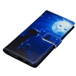 Samsung Galaxy S20 Case Handytasche Ledertasche Standfunktion Katzen/Mond Motiv