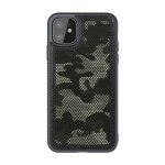 iPhone 11 Cover Schutzhülle TPU Silikon/PC/Stoff Kombi Camouflage Motiv