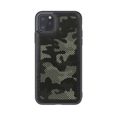 iPhone 11 Pro Cover Schutzhülle TPU Silikon/PC/Stoff Kombi Camouflage Motiv