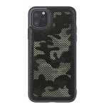 iPhone 11 Pro Max Cover Schutzhülle TPU Silikon/PC/Stoff Kombi Camouflage Motiv