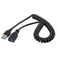 USB 2.0 &amp; USB 3.0 auf USB 3.0 Spiral Ladekabel...