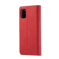 Samsung Galaxy A51 Handytasche Ledertasche Standfunktion DeLuxe Rot