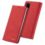 Handytasche für Samsung Galaxy A51 Ledertasche Standfunktion DeLuxe Rot