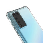 Huawei P40 Cover Schutzhülle TPU Silikon Kantenschutz Transparent
