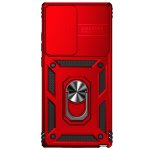 Samsung Galaxy Note20 Ultra 5G Schutzhülle TPU/PC Metallring Schubfenster Rot