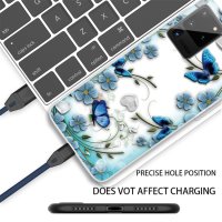 Samsung Galaxy Note20 Ultra Cover Schutzhülle TPU Silikon Schmetterling Motiv