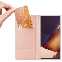 Samsung Galaxy Note20 Ultra Handytasche Standfunktion Ultra Dünn Rose Gold