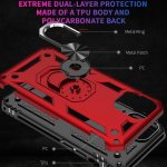 Schutzhülle für iPhone 12/12 Pro Cover TPU/PC Metal Ring Standfunktion