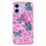 iPhone 12 mini Cover Schutzhülle TPU Silikon Schmetterling-Blumen Motiv