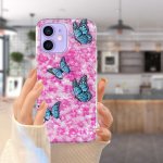 iPhone 12 mini Cover Schutzhülle TPU Silikon Schmetterling-Blumen Motiv