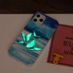 iPhone 12 Pro Max Cover Schutzhülle TPU Silikon leuchtenden Schmetterling Motiv