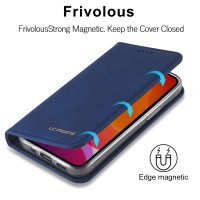 iPhone 12 mini Case Handytasche Ledertasche Standfunktion Imeeke Blau