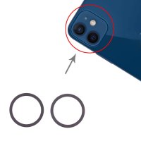 iPhone 12 mini Kamera Linsen Metallring Ring Set Ersatzteil Blau