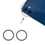 iPhone 12 Kameraring Kamera Linsen Metallring Ring Set Ersatzteil Blau