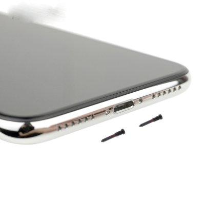 iPhone X XS XR XS Max Display Chargingport Befestigungs Schrauben Set Schwarz