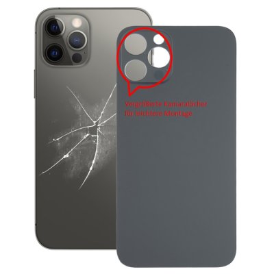 Akkufachdeckel für iPhone 12 Pro Backcover Kameraloch Gross Ersatzteil