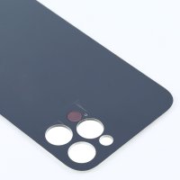 Akkufachdeckel für iPhone 12 Pro Backcover Kameraloch Gross Ersatzteil Silber
