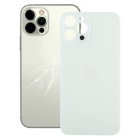 iPhone 12 Pro Max Akkufachdeckel Kameraloch Gross Ersatzteil Silber