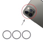 iPhone 12 Pro Kamera Linsen Metallring Ring Set Ersatzteil Graphit
