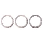 iPhone 11 Pro Max Kamera Linsen Metallring Ring Set Ersatzteil Silber