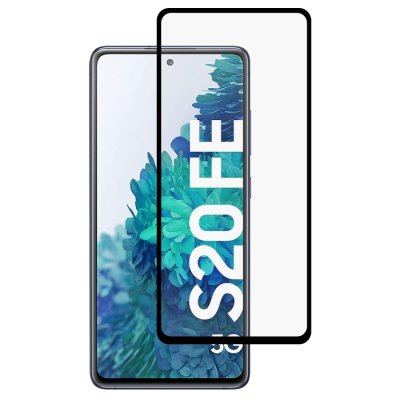 Glasfolie für Samsung Galaxy S20 FE Displayschutzglas Panzerfolie Schwarz