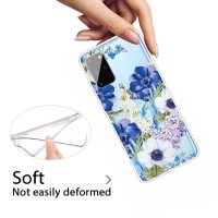 Samsung Galaxy S20+ Cover Schutzhülle TPU Silikon Transparent Blumen Motiv