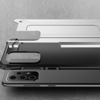 Samsung Galaxy A72 Cover Schutzhülle TPU Silikon/PC Carbon Design Schwarz