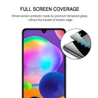 Glasfolie für Samsung Galaxy A12 Displayschutzglas Full Screen Schwarz