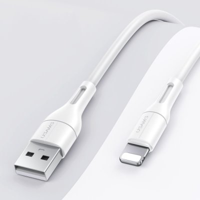 iPhone iPad Daten-Synchronisation-Ladekabel USB 2/Lighting Flexibel 2,4A Weiß