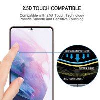 Samsung Galaxy S21+ 5G Displayschutzglas Glasfolie Full Screen Schwarz