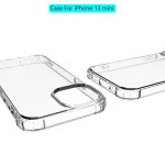 iPhone 13 mini Cover Schutzh&uuml;lle TPU Silikon Kantenschutz Transparent