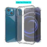 iPhone 13 Cover Schutzhülle TPU Silikon Kantenschutz Transparent