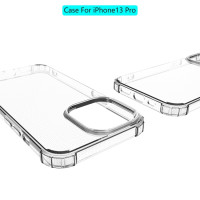 iPhone 13 Pro Cover Schutzhülle TPU Silikon Kantenschutz Transparent