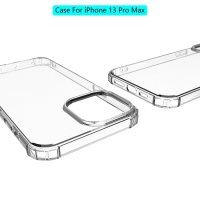 iPhone 13 Pro Max Cover Schutzhülle Silikon Kantenschutz Transparent