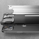 iPhone 13 Cover Schutzh&uuml;lle TPU Silikon/PC Carbon Design Schwarz
