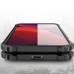 iPhone 13 mini Cover Schutzh&uuml;lle TPU Silikon/PC Carbon Design Schwarz
