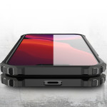 iPhone 13 Pro Max Cover Schutzhülle TPU Silikon/PC Carbon Design Schwarz