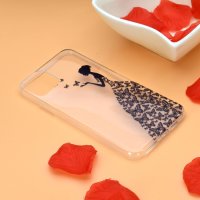 iPhone 13 mini Cover Schutzhülle TPU Silikon Transparent Schmetterlingfrau Motiv