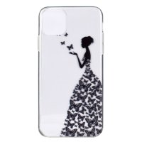 iPhone 13 Pro Cover Schutzhülle TPU Silikon Transparent Schmetterlingfrau Motiv