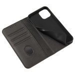 iPhone 13 Case Handytasche Ledertasche Standfunktion DeLuxe Grau