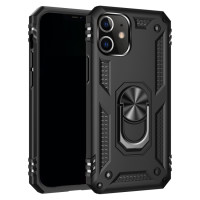 Schutzhülle für iPhone 12 Pro Max Cover TPU/PC Metal Ring Standfunktion