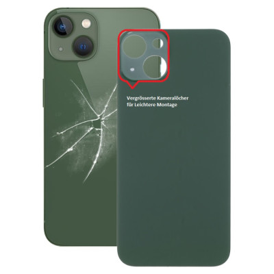 Akkufachdeckel für iPhone 13 Backcover Kameraloch Gross Ersatzteil Grün