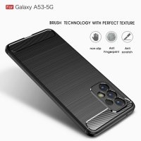 Schutzhülle für Samsung Galaxy A53/A53S/A32 Cover Silikon Textur/Carbon Schwarz