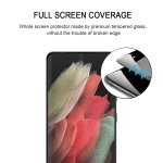 Glasfolie für Samsung Galaxy S22 Ultra Displayschutzglas Full Screen Schwarz