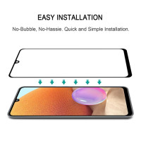 Samsung Galaxy A32 5G Displayschutzglas Glasfolie Full Screen Schwarz