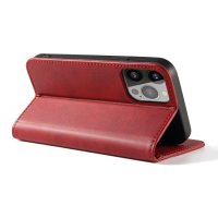 iPhone 14 Pro Case Handytasche Ledertasche Standfunktion Rot