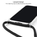 Apple iPhone XR Cover Schutzhülle TPU Silikon Glas Klar Halsband Tasche Schwarz