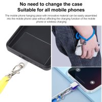 Handyband Schlüsselband Tragegurt Universal Gelb/Pink/Grau