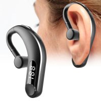 Wireless Headset Business-Ohrenbügel Kopfhörer mit LED Bluetooth V 5.2 Schwarz