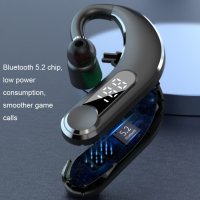 Wireless Headset Business-Ohrenbügel Kopfhörer mit LED Bluetooth V 5.2 Schwarz